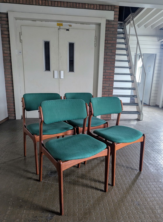 Image 1 of 4x Erik Buch model 49 voor O.D. Møbler