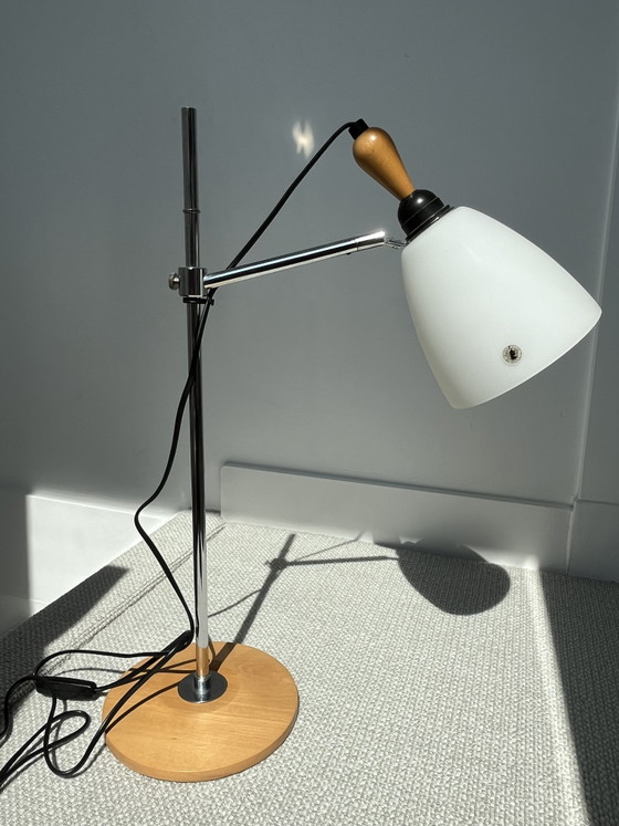 Vintage IKEA Skärholmen Tafellamp | Mid-Century Style – Tafellampen, Chrome, Glass (photo 2 of 8)