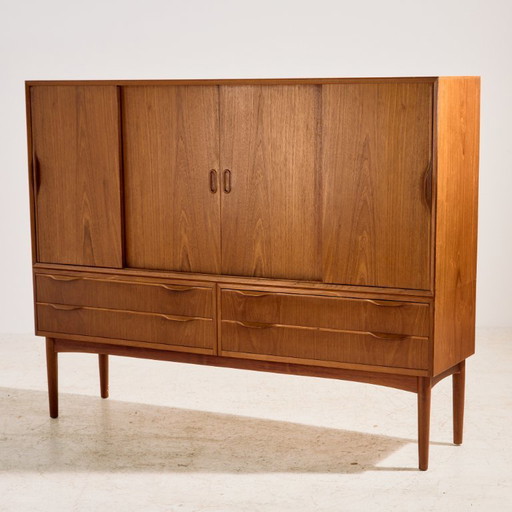 Credenza alta in teak MK11153