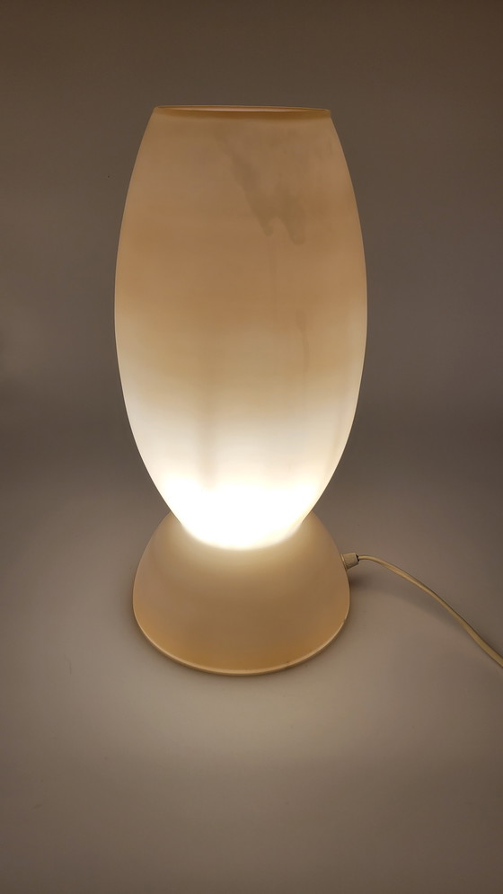 Image 1 of Trait D'Union Geblazen Glazen Glazen Mond Lamp