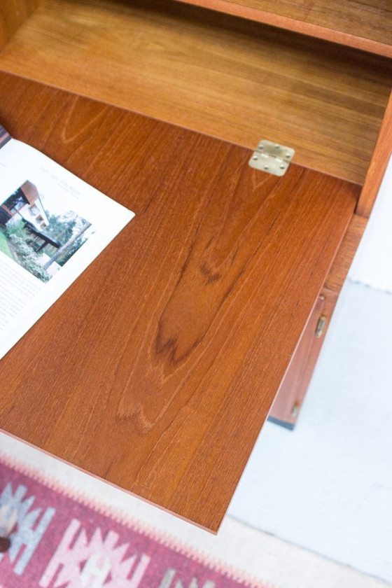 Image 1 of Credenza vintage Poul Hundevad in teak per segreteria