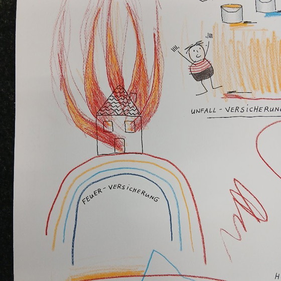 Image 1 of Schlote, Wilhelm - Assicurazioni - Disegno originale - firmato UNIKAT