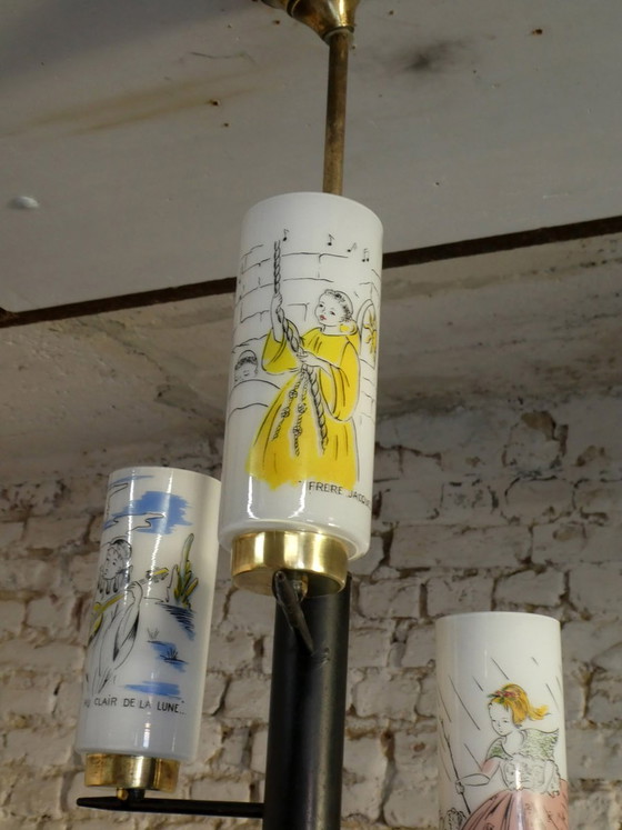 Lampadario con illustrazioni di filastrocche, 1950 (photo 4 of 12)