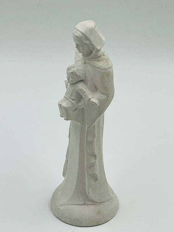 Notre-Dame du Capuchon in alabastro d'arte, Sculture, Ceramica, Crema, Classicisme (foto 8 di 9)