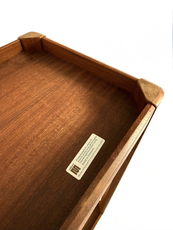 Supporto per piante vintage in teak e vetro fumé, Uldum Møbelfabrik anni '60 – Porta piante, Glass, Wood (photo 11 of 11)