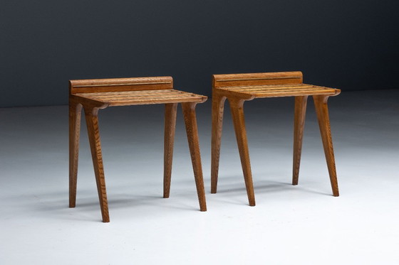 Image 1 of Porte-bagages conçus par Gio Ponti pour l'hôtel Parco, Italie, années 1950