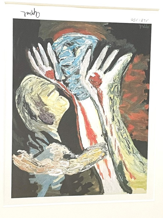 Karel Appel (1921-2006) - The Kiss – Litho's & Zeefdrukken, Paper (photo 3 of 9)