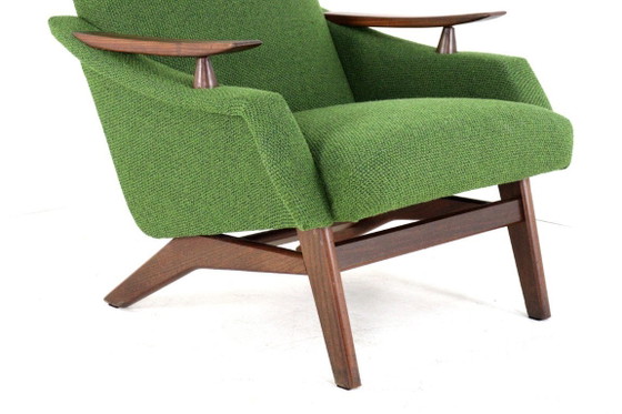 Image 1 of Vintage fauteuil stoel 'Breda' nieuw gestoffeerd