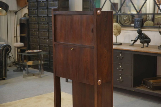 Sekretär aus Palisander aus den 1950er Jahren. – Schreibtisch, Mid Century Modern (photo 2 of 13)