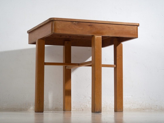 Tavolo da Lavoro in Legno Antico – Tavolino Europeo – circa 1920–1950 – Console, Rustic (photo 11 of 40)