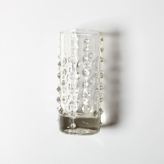 Image 1 of Mid-Century Spiky Glass Vase by Pavel Panek, Czech Republic / 1971