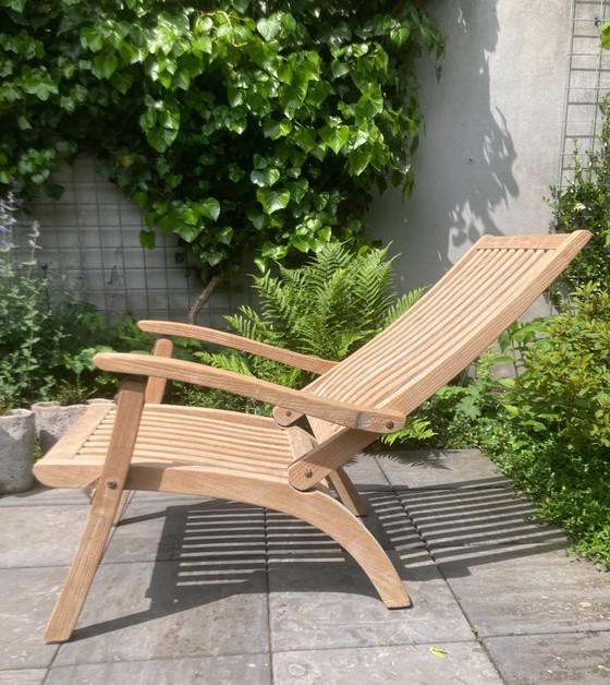Image 1 of Classica poltrona da giardino inglese in teak, qualità premium di Gloster