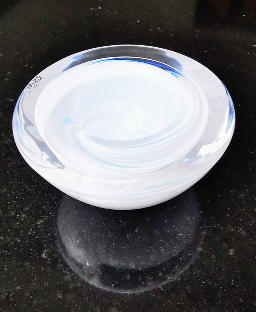 Anna Ehrner for Kosta, Atoll tealight holder white color nuances