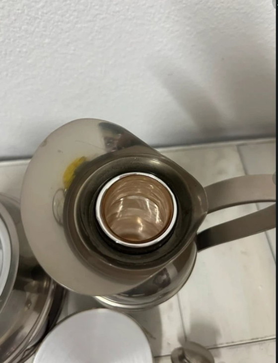 Image 1 of Set da bar di metà secolo: secchiello per il ghiaccio + caraffa + pinze