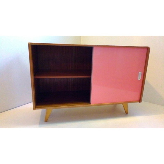 Image 1 of Vintage storage cabinet with sliding doors by Jiri Jiroutek for Interi Praha, 1960