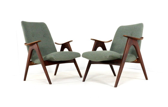 Image 1 of Louis van Teeffelen per Wébé poltrona vintage con rivestimento nuovo