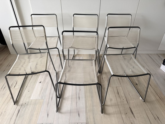 Image 1 of Ensemble de 6 chaises Melker de Lisa Norinder pour IKEA – Design scandinave spaghetti des années 1990