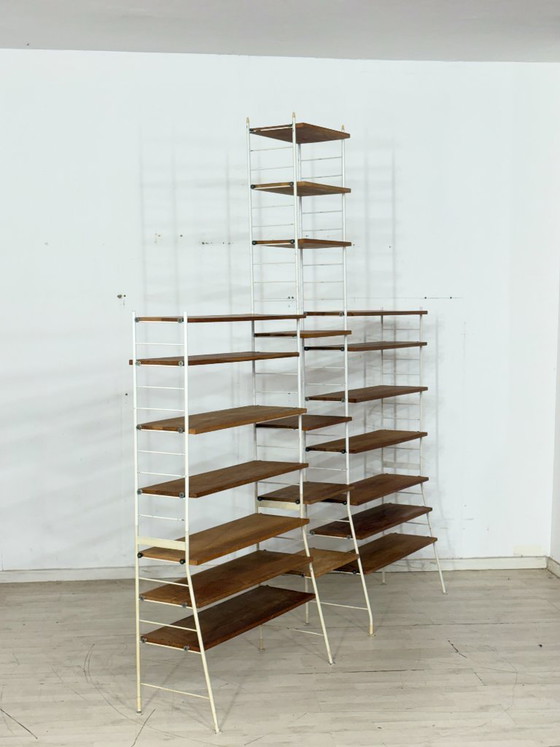 Image 1 of Étagère murale modulaire classique « Sybille », grand format, au design vintage.