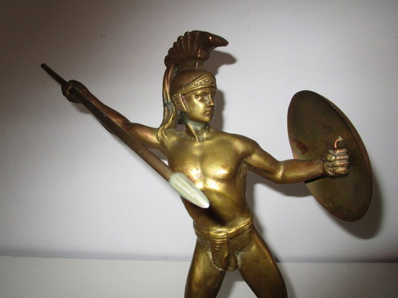 Image 1 of Beeldhouwwerk "Griekse krijger"