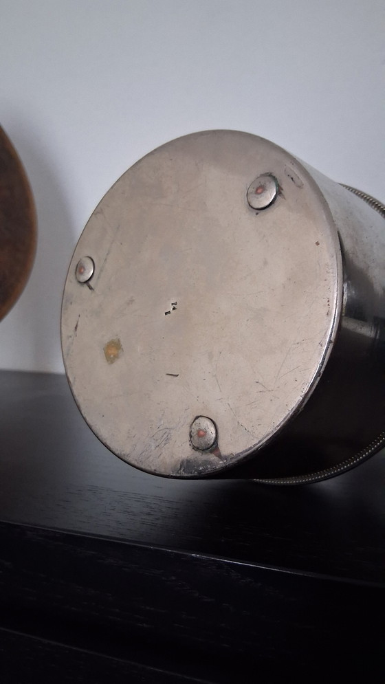 Image 1 of Antieke koperen kan (vernikkeld messing)