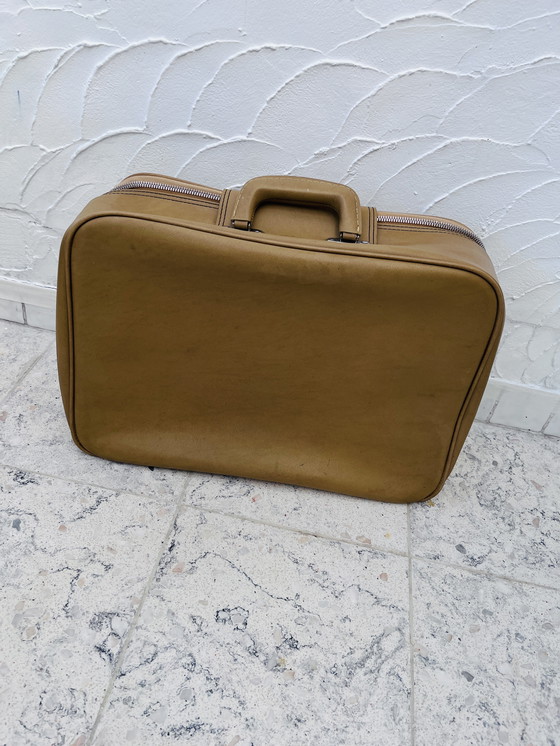 Image 1 of Valigia vintage in similpelle beige