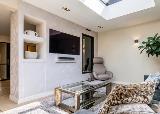 Image 1 of Flamant Mitchell coffee table – mirrored glass & wood – 120x70