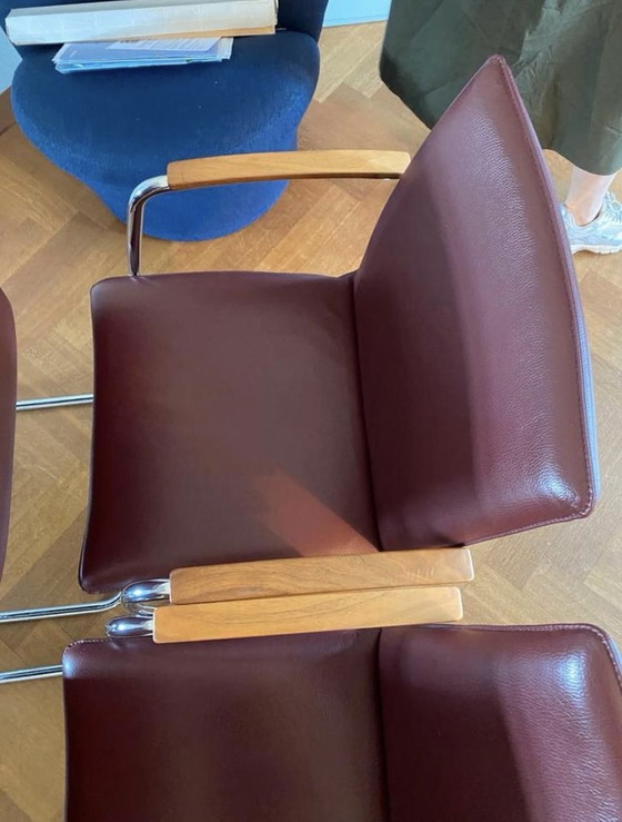 Image 1 of 4x Leolux Freyr eetkamerstoelen