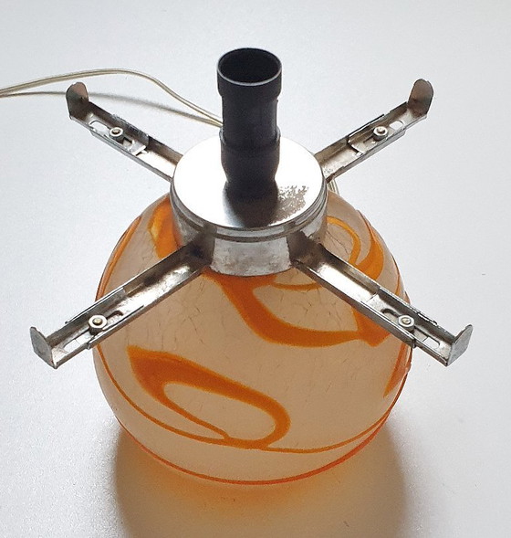 Image 1 of Lampada da tavolo vintage a forma di fungo Simais fatta a mano