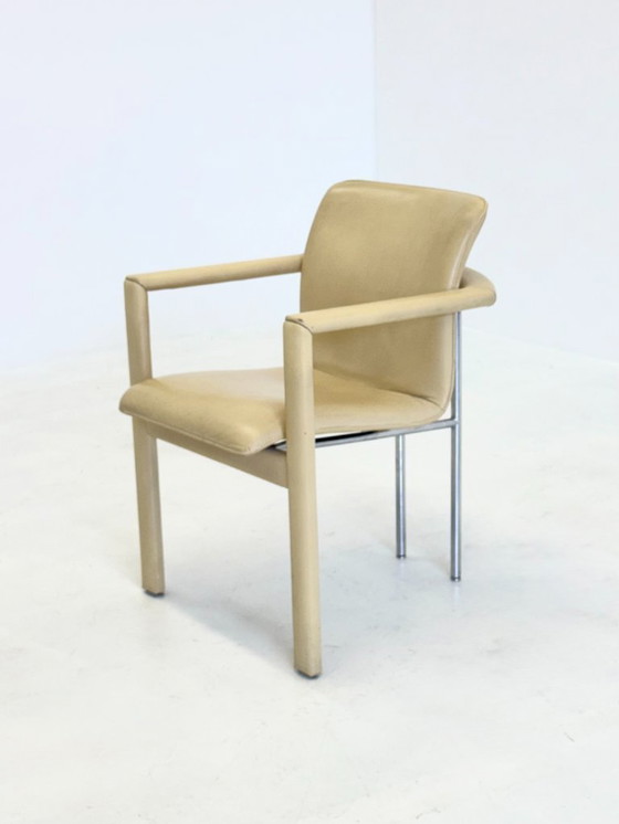 Image 1 of Set of 4 vintage Leolux Cachucha dining chairs