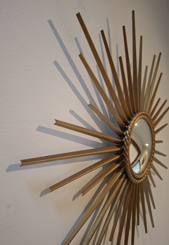 Image 1 of Espejo de sol de 39 cm. ¡Raro! Chaty Vallauris, firmado en 1960.