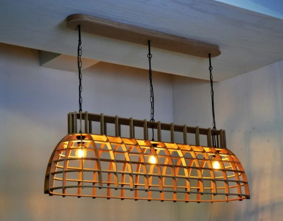 Image 1 of Industrielampe, Cone Stretch in Schwarz/Natur