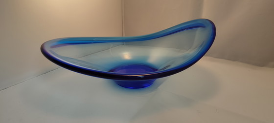 Image 1 of Lotta Peterson Ikea Design model Snits mondgeblazen glas glazen schaal 2004 'Selandia Per Lutken look-a-like'