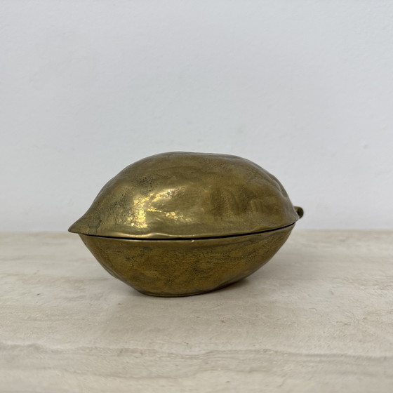 Image 1 of Brass Walnut Shaped Nut Cracker, 1970s