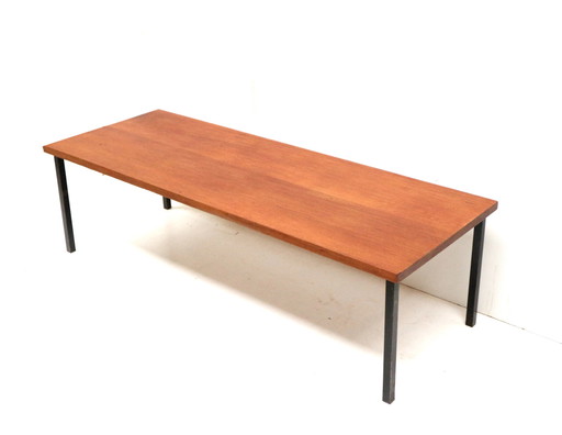 Grande table basse rectangulaire vintage fabriquée dans les années 1960