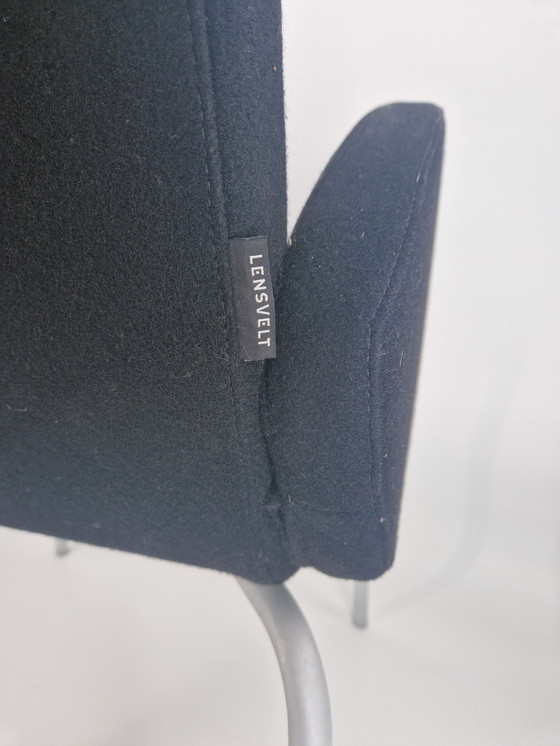 Image 1 of Lensvelt Flag Chairs | Black | Set of 4 | Design Gérard van den Berg