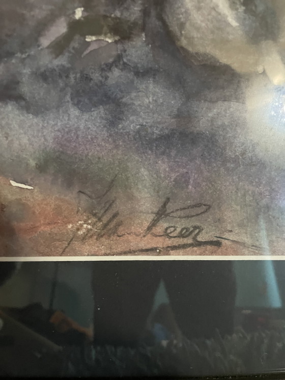 Image 1 of Deux ivrognes nus signés H Veer, tout comme le grand tableau hérité.