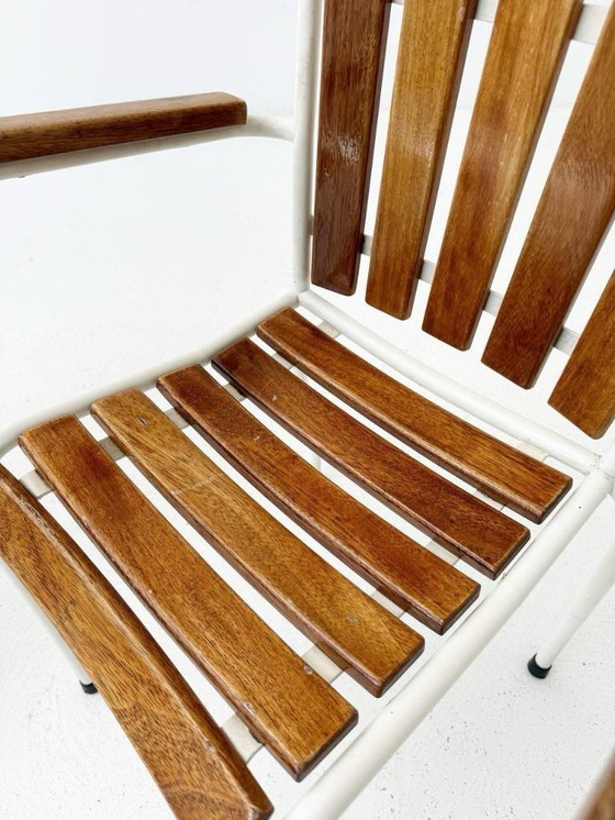 Image 1 of Set bestehend aus 2 Stühlen und einem Klapptisch von BIGLA, 1940er Jahren 