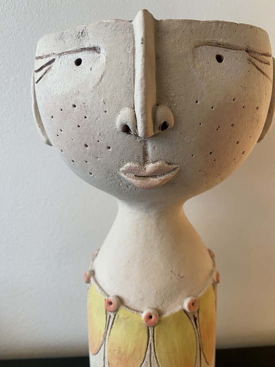 Image 1 of Scultura vegetale artigianale vintage ingenua