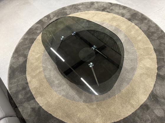 Image 1 of Tavolino da caffè Beek Maupertuus in vetro nero 110x71