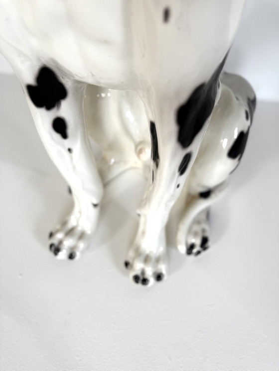 Image 1 of Vintage XXL Italiaans keramieken Deense dog ‘60