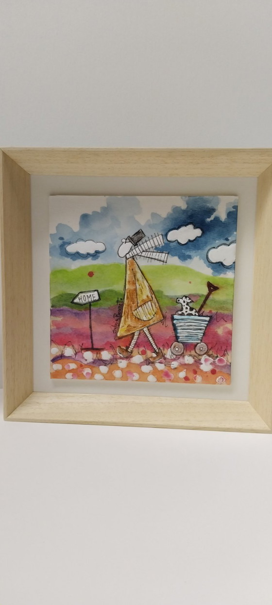 Image 1 of PEINTURE ORIGINALE ENCADRÉE