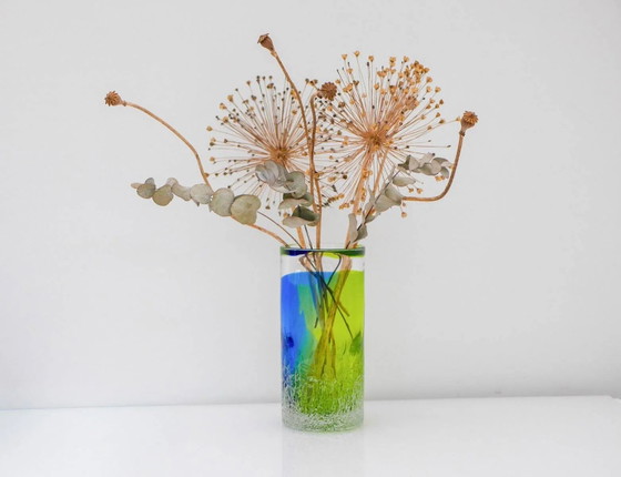 Image 1 of Vase Unik en verre d'art scandinave par Göran Wärff Kosta pour Kosta Boda, Suède, 1980