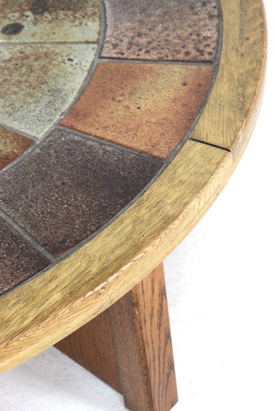 Image 1 of Tue Poulsen voor Haslev mobelfabrik salontafel vintage