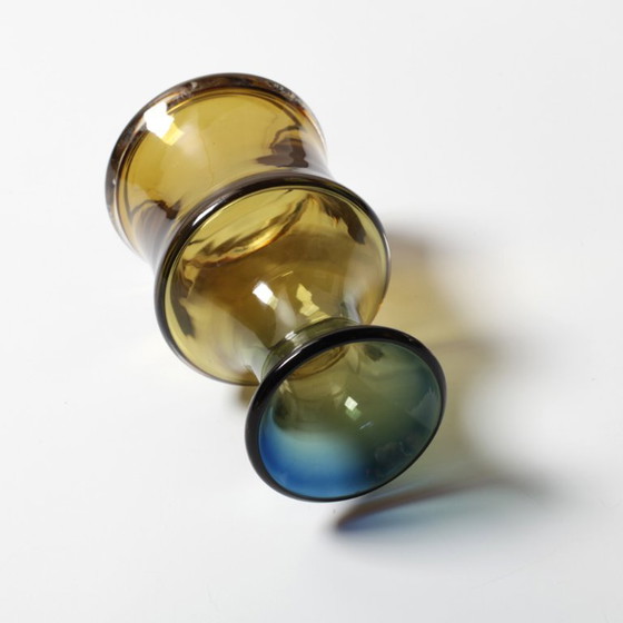 Image 1 of Vintage “Havana” Glass Gradient Vase by Per Lütken for Holmegaard / Denmark / 1970s