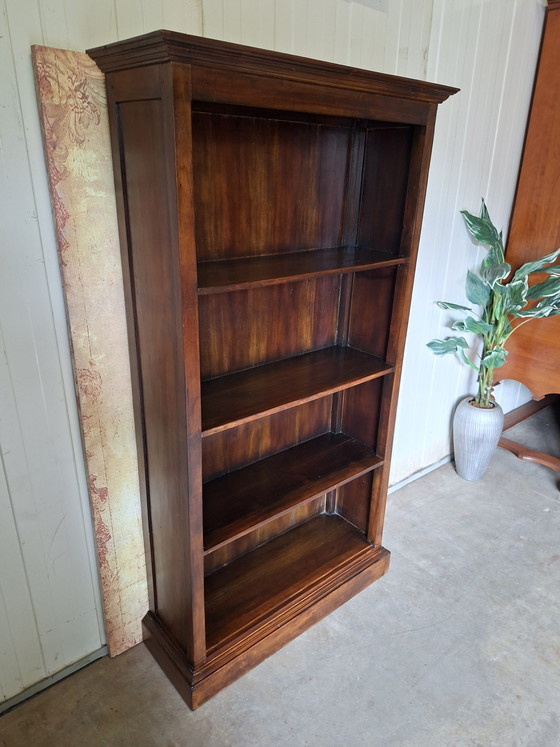 Image 1 of Colonial teak bookcase dimensions: 98x35cm and 180cm high.