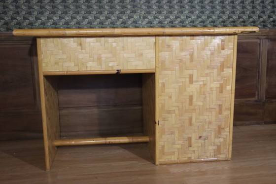Image 1 of Rattan desk by Dal Vera Italy