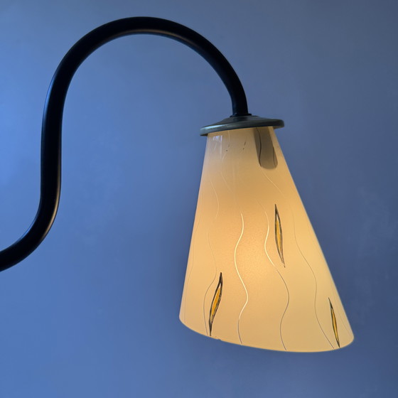 Image 1 of Lot of 3 Vintage Glass Wall Lights