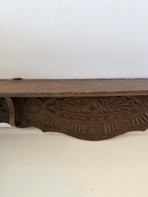 Vintage-Wandregal aus Holz