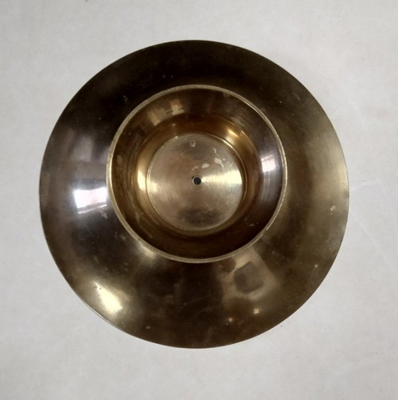 Image 1 of ciotola di metallo con motivo in ceramica a forma di stagno