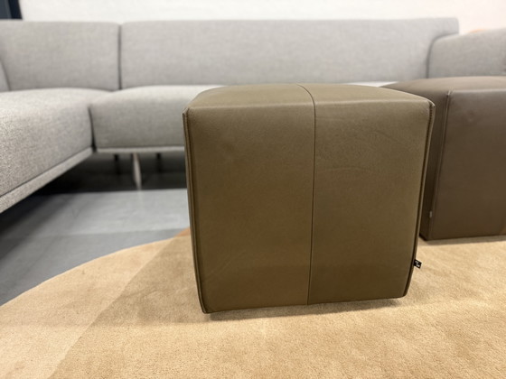 Image 1 of 2 Eyye Kub 47 Tabouret Cera Clay cuir